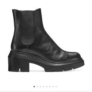 NIB Stuart Weitzman Norah Lug Sole Combat Boots 12C Black
